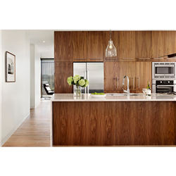 Timber Veneer Finish Kitchen Cabinet Pri03