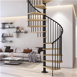 Wood Treads Spiral Staircase PRI06