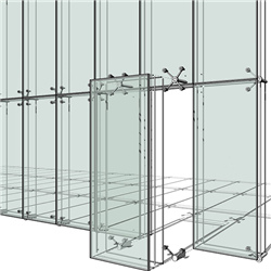 Rod Point Supported Glass Curtain Wall PRI02