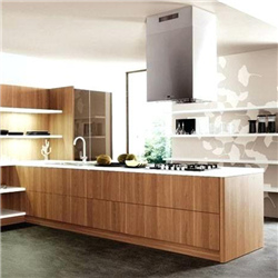 Timber Veneer Finish Kitchen Cabinet Pri06
