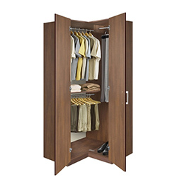 MDF with Laminated Finish Swing Door Wardrobe