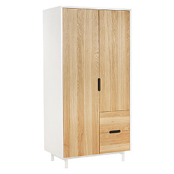 MDF with PVC Finish Swing Door Wardrobe 