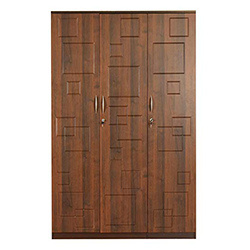 MDF with PVC Finish Swing Door Wardrobe