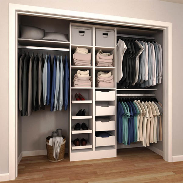 Premade closet systems inside closet storage closet organizer installation