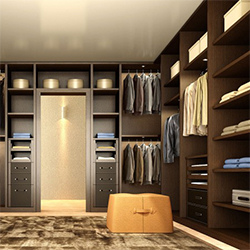 Plywood with Melaminie Finish Walk-in Closet