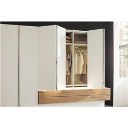 MDF with Lacquer Finish Folding Door Wardrobe