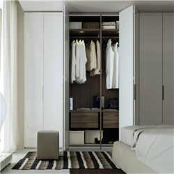 MDF with Lacquer Finish Folding Door Wardrobe