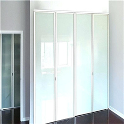 MDF with Acrylic Finish Folding Door Wardrobe