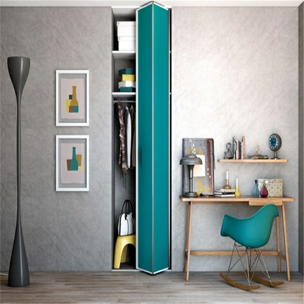 MDF with Acrylic Finish Folding Door Wardrobe