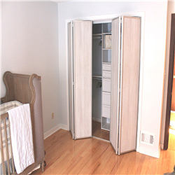 MDF with PVC Finish Folding Door Wardrobe