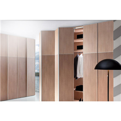 MDF with Laminate Finish Folding Door Wardrobe