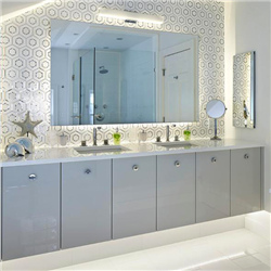 MDF with Lacquer Finish Wall-Hanging Bathroom Vanity