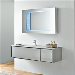 Aluminum Wall-Hanging Bathroom Vanity