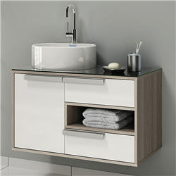 Aluminum Wall-Hanging Bathroom Vanity