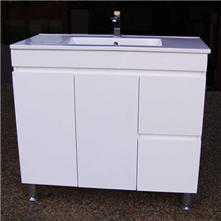 MDF Material Acrylic Finish Floor-Stand Bathroom Vanity