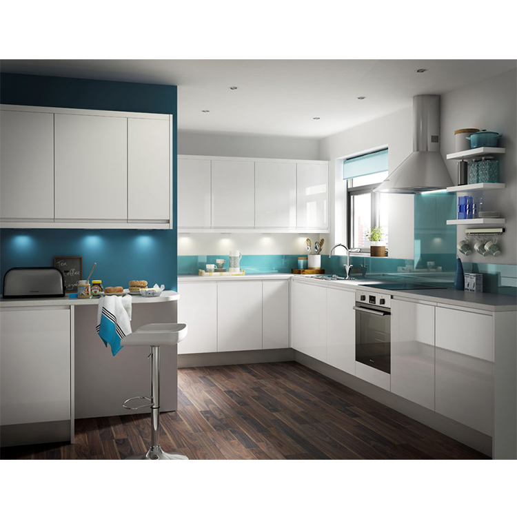 high gloss kitchen cabinets-PR-R012