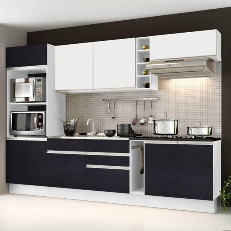 Fashion black lacquer kitchen cabinets PR-K10