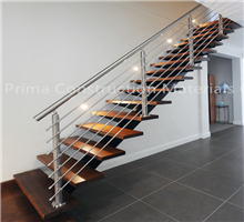 wood stair treads glass stairs price-PR-B04