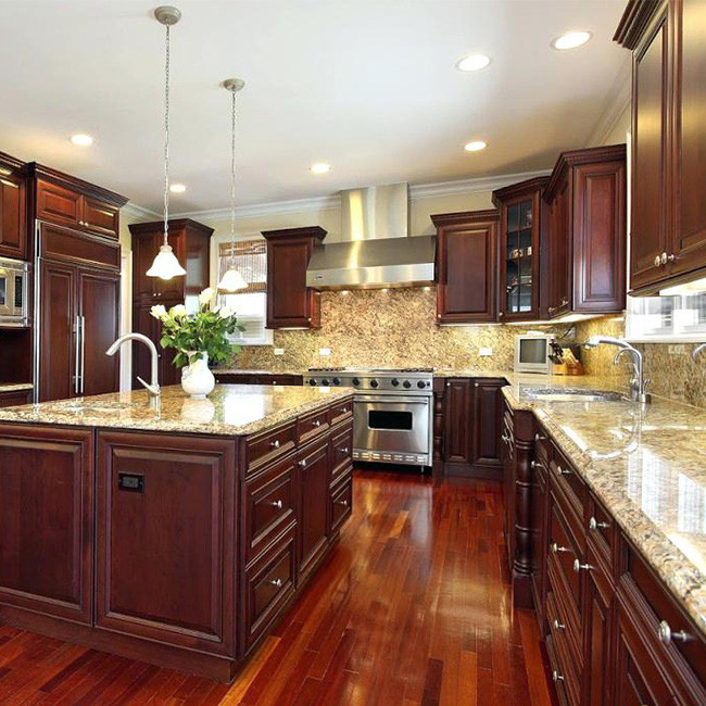 Solid wood kitchen cabinets for sale PR-K22