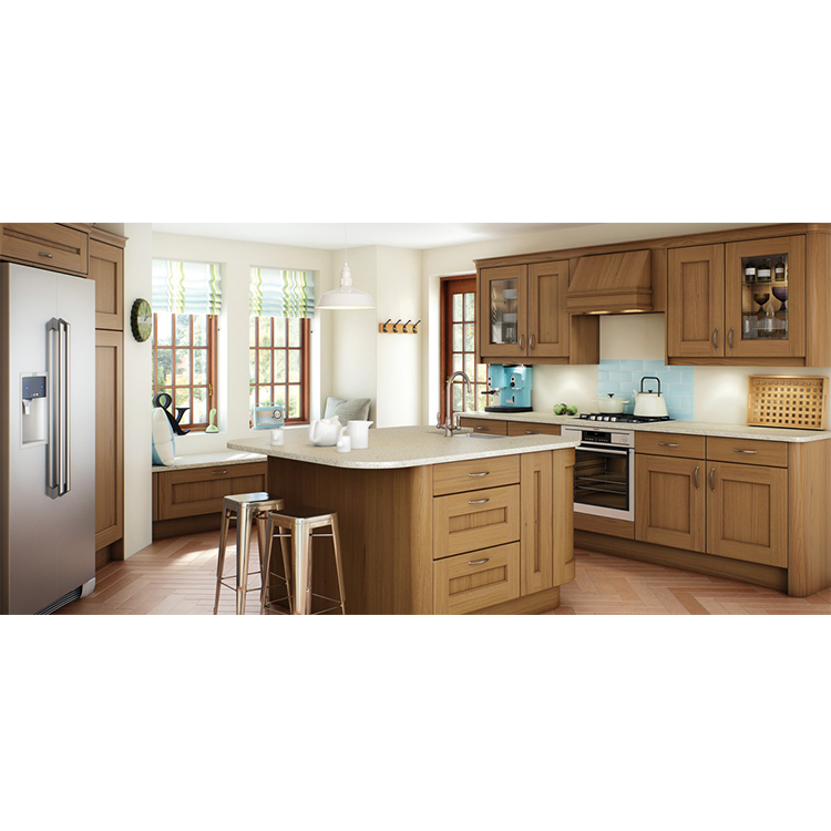 Solid wood kitchen cabinets prices PR-K68