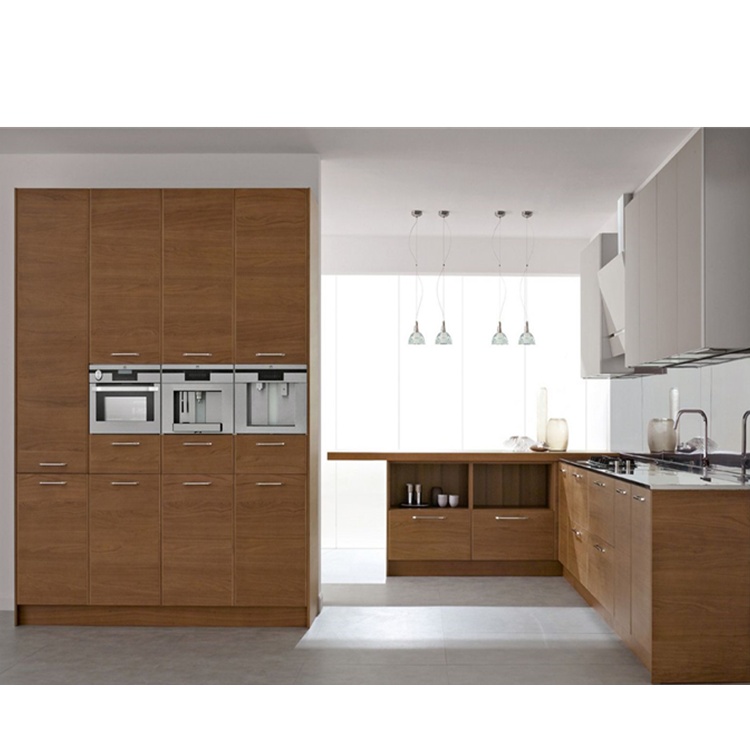 Wood veneer cabinet refacing design PR-K114