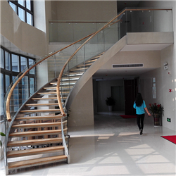 Modern Design Glass Curved Staircase-pr-b004