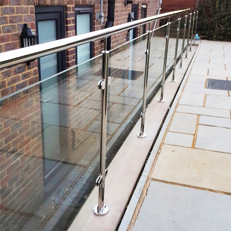 Stainless Steel Mount Balustrade Post Handrail / Balustrade Post
