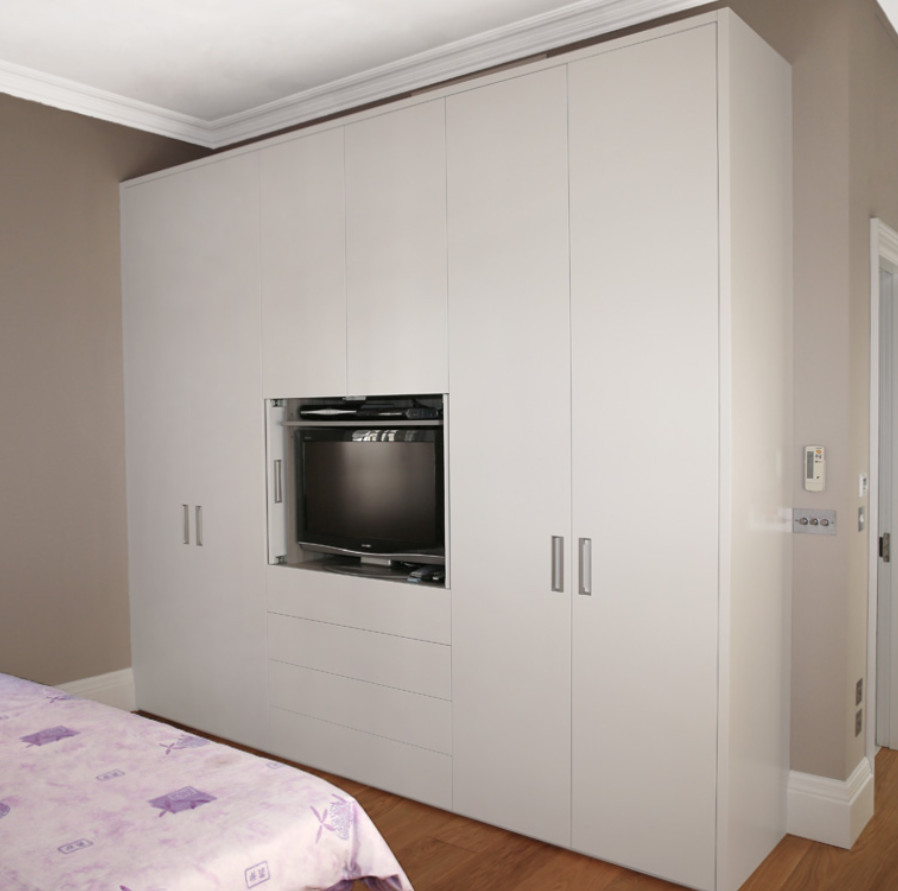 closet furniture wardrobe MDFwardrobe furniture with Lacquer Finish Swing Door  - 副本