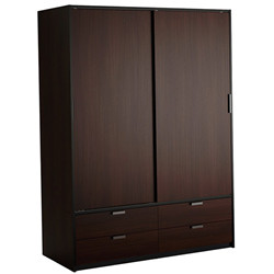 MDF with Laminate Finish Sliding closet furniture