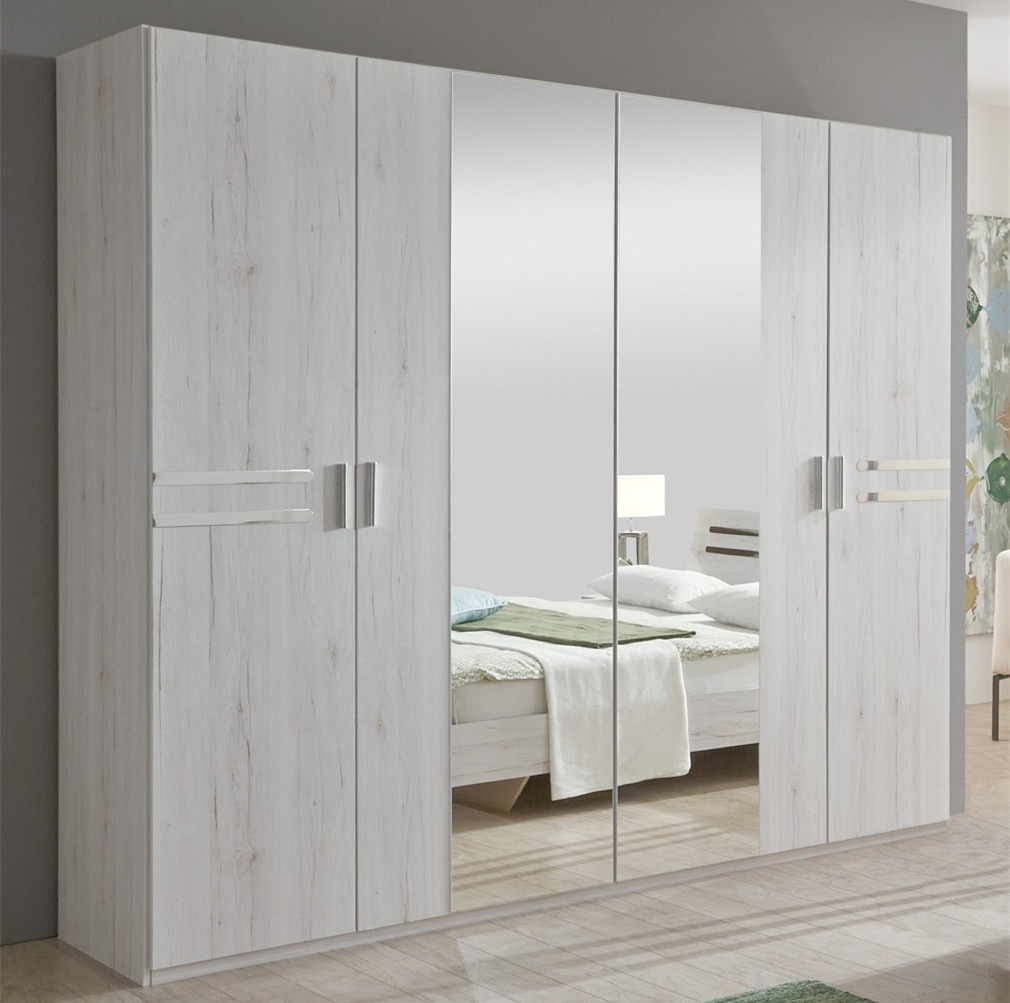 wardrobes with shelves MDF with UV Finish Swing Door