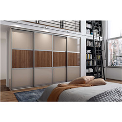 MDF with Veneer Finish Sliding custom closet builder