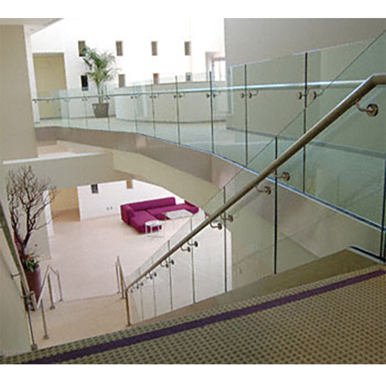 ustomized Stainless Steel Balustrade Post Frameless Glass Panel Railing  p-42