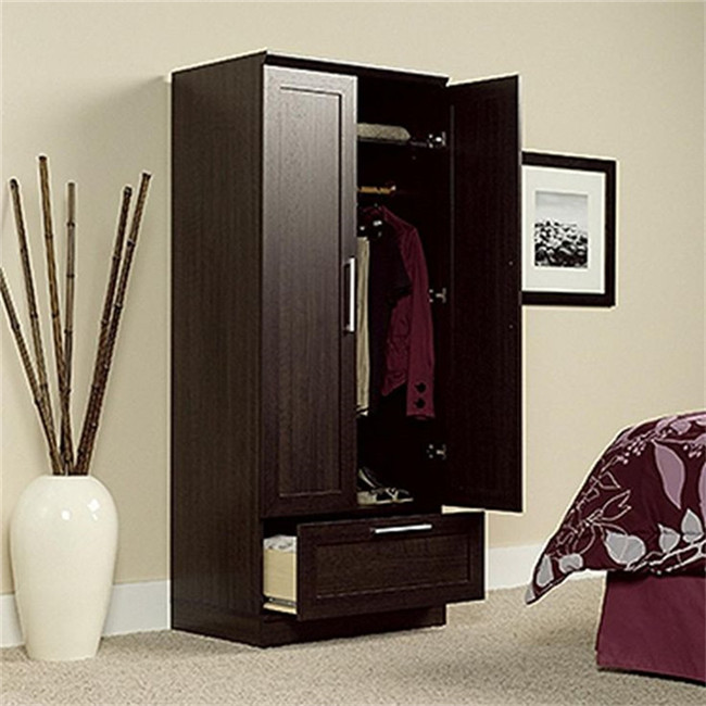 1 door small closet black wood one door wardrobe with shelves dresser