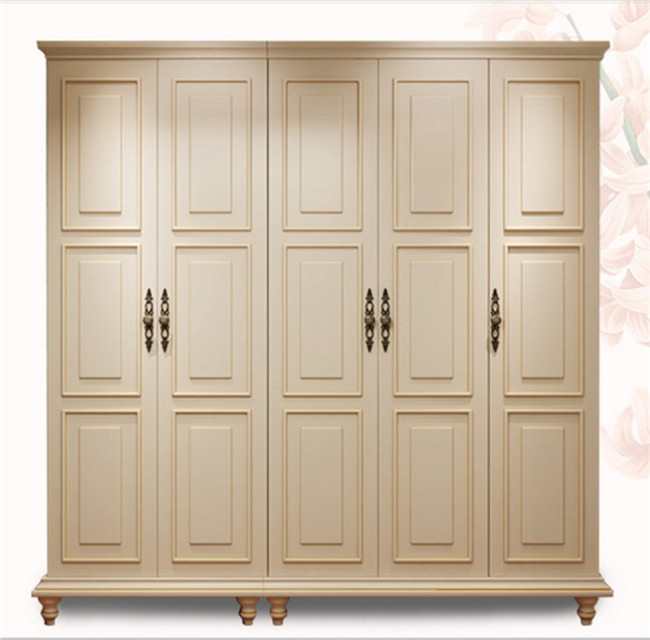 Designs wooden walnut wardrobe storage closet doors solutions for sale