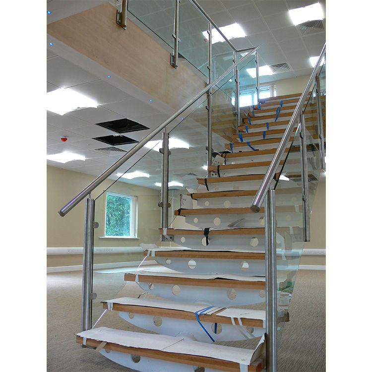 Balustrade Fence Stainless Steel Post Glass Railing p-96