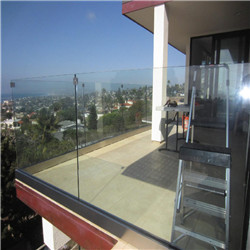 Modern Design U Channel Glass Handrail PRU072