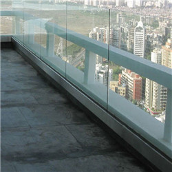 Modern Design U Channel Glass Handrail PRU073