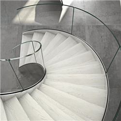 Modern curved stair modern glass staircase-pr-b0023