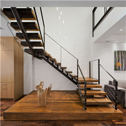 High quality curved stair modern glass staircase-pr-b0046