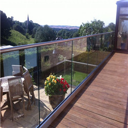 Modern Design U Channel Glass Handrail PRU088