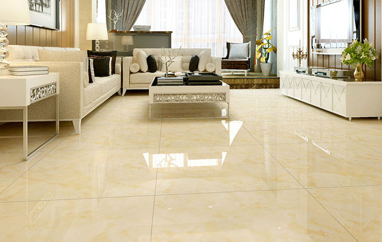 Polished porcelain tiles for kitchen