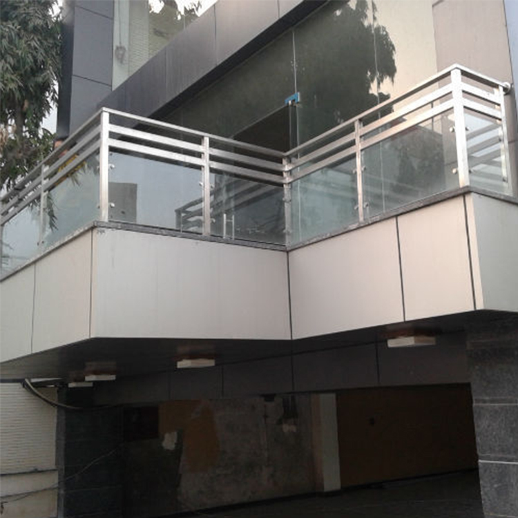 Stainless Steel Glass Railing with Post p-145