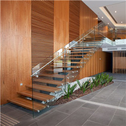 Modern Design mono stringer stairs Double Plate Staircase pr-b0056