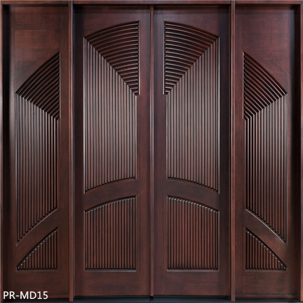 Sky-Factory Price Modern Best Solid Frame Design Simple Single Panel Interior Entry Teak Wood Door