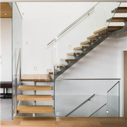 Modern Design mono stringer stairs Double Plate Staircase pr-b0081