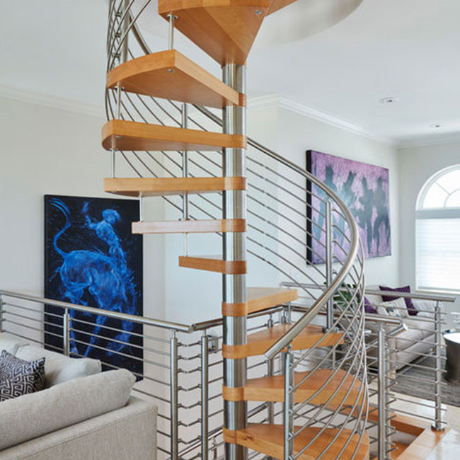Decorative Classic Steel Spiral Staircase outdoor metal staircase wrought iron spiral stairs pr-b000110 