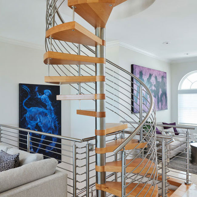 Decorative Classic Steel Spiral Staircase outdoor metal staircase wrought iron spiral stairs pr-b000110