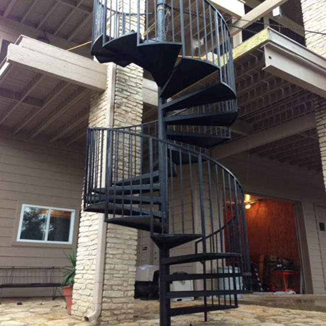 Steel Spiral Staircase outdoor metal staircase wrought iron spiral stairs pr-b000111