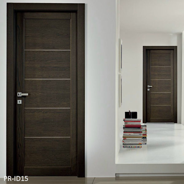 Sky-Simple Design Contemporary Flush Pvc Mdf Solid Wood Door