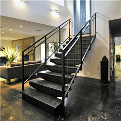 Modern Design mono stringer stairs Double Plate Staircase pr-b00104